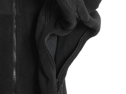 米軍実物 ECWCS GEN2 フルジップ フリース ジャケット メンズ M / ミリタリー アーミー ブルゾン 軍物 黒  無地 ポーラテック ハイネック