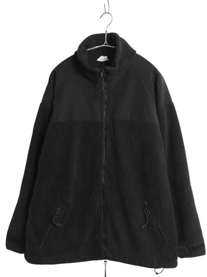 米軍実物 ECWCS GEN2 フルジップ フリース ジャケット メンズ M / ミリタリー アーミー ブルゾン 軍物 黒  無地 ポーラテック ハイネック