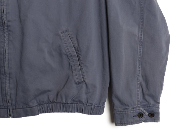 90s ポロ ラルフローレン スイングトップ ジャケット メンズ XL 古着 オールド コットン ブルゾン ワンポイント 大きいサイズ 淡い ブルー