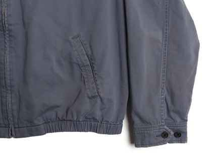 90s ポロ ラルフローレン スイングトップ ジャケット メンズ XL 古着 オールド コットン ブルゾン ワンポイント 大きいサイズ 淡い ブルー