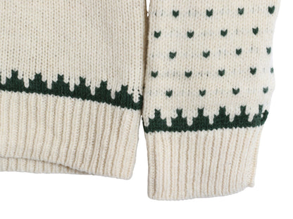 エルエルビーン デザイン ニット セーター レディース S ラム ウール 長袖ニット バーズアイ アニマル ドッグ ビーンブーツ 絵柄 かわいい