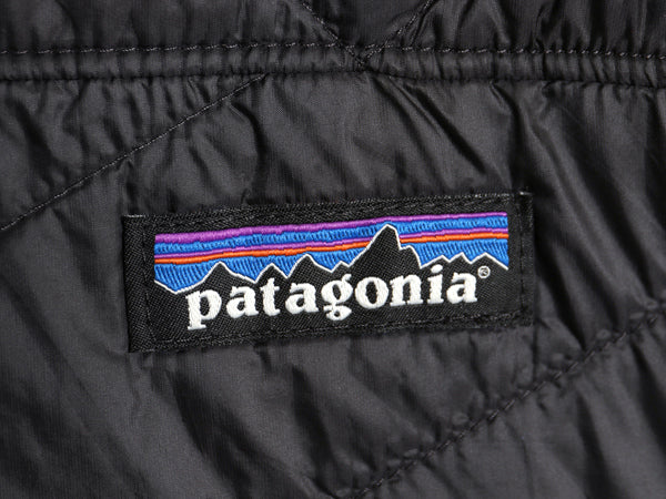パタゴニア 中綿 キルティング ジャケット レディース L 20年製 アウトドア ナイロン ブルゾン ジャンパー フルジップ ハイネック ブラック