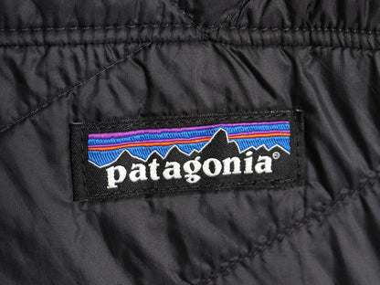 パタゴニア 中綿 キルティング ジャケット レディース L 20年製 アウトドア ナイロン ブルゾン ジャンパー フルジップ ハイネック ブラック