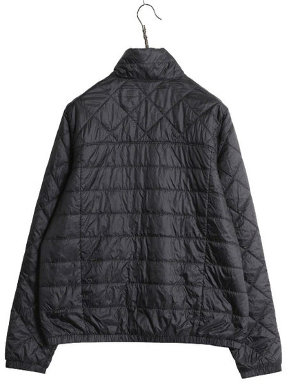 パタゴニア 中綿 キルティング ジャケット レディース L 20年製 アウトドア ナイロン ブルゾン ジャンパー フルジップ ハイネック ブラック