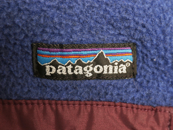 90s USA製 ★ パタゴニア シンチラ スナップT メンズ XL 96年製 オールド アウトドア フリース ジャケット ハイネック ブルー 大きいサイズ