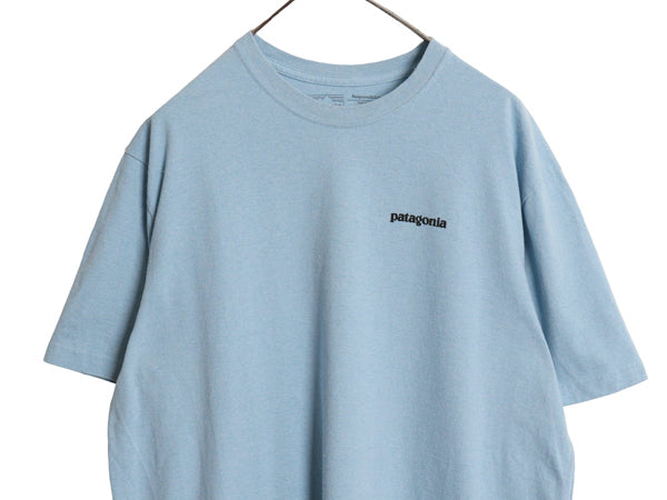 パタゴニア 両面 プリント 半袖 Tシャツ メンズ L / 19年製 アウトドア P6 ボックスロゴ バックプリント クルーネック カットソー シンプル