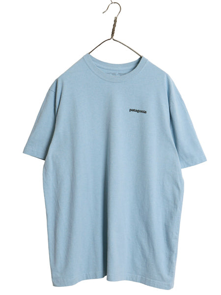 パタゴニア 両面 プリント 半袖 Tシャツ メンズ L / 19年製 アウトドア P6 ボックスロゴ バックプリント クルーネック カットソー シンプル