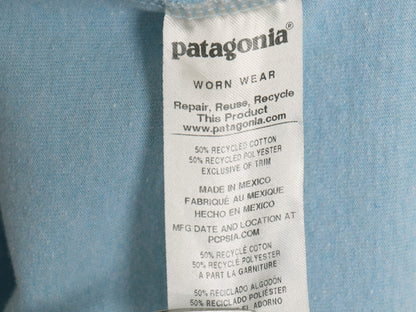 パタゴニア 両面 プリント 半袖 Tシャツ メンズ L / 19年製 アウトドア P6 ボックスロゴ バックプリント クルーネック カットソー シンプル