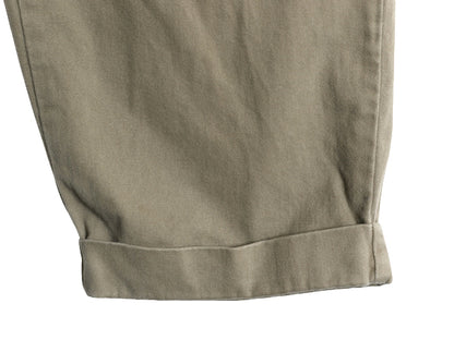 90s ポロ ラルフローレン コットン チノ パンツ 実寸 32 31 古着 オールド スラックス チノパン ストレート ツータック 裾ダブル ポロチノ