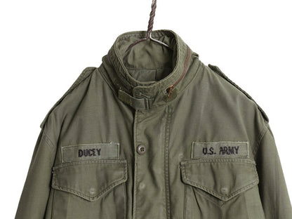 70s ALPHA 社製 米軍実物 US ARMY M-65 フィールド ジャケット SMALL SHORT / 79年製 ヴィンテージ ミリタリー 3rd 軍物 ブラス ジャンパー