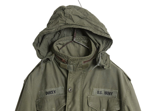 70s ALPHA 社製 米軍実物 US ARMY M-65 フィールド ジャケット SMALL SHORT / 79年製 ヴィンテージ ミリタリー 3rd 軍物 ブラス ジャンパー