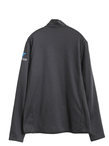 パタゴニア R1 デイリー ジャケット メンズ М / アウトドア レギュレーター フルジップ ストレッチ 裏 フリース ワンポイント 企業 濃灰