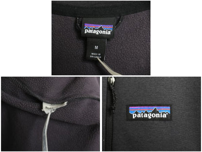 パタゴニア R1 デイリー ジャケット メンズ М / アウトドア レギュレーター フルジップ ストレッチ 裏 フリース ワンポイント 企業 濃灰