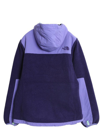 ノースフェイス フード付き デナリ ジャケット レディース L / アウトドア フリース ナイロン パーカー ジャンパー フルジップ ブルゾン 紫