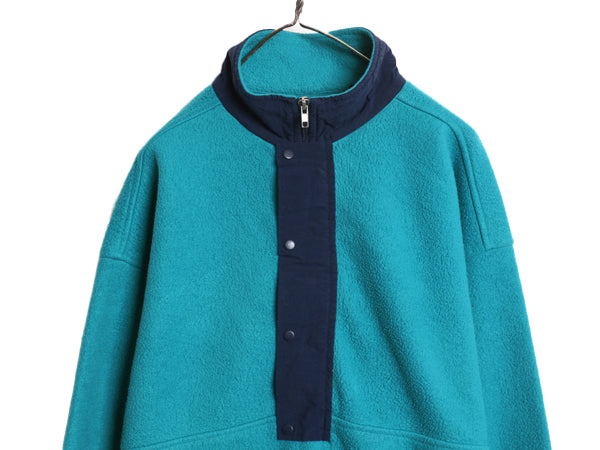 90s オールド ギャップ ハーフジップ フリース ジャケット メンズ XL / 古着 プルオーバー ブルゾン ジャンパー ポケット付き 大きいサイズ