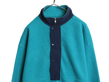 90s オールド ギャップ ハーフジップ フリース ジャケット メンズ XL / 古着 プルオーバー ブルゾン ジャンパー ポケット付き 大きいサイズ