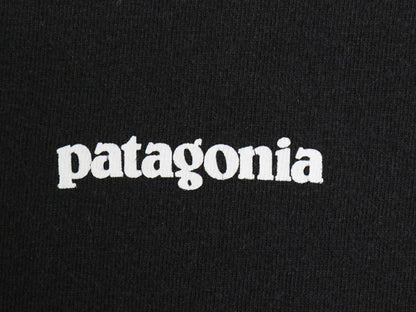 パタゴニア 両面 プリント 長袖Tシャツ メンズ XXL / 21年製 アウトドア ロンT ロングスリーブ バックプリント 大きいサイズ カットソー 黒