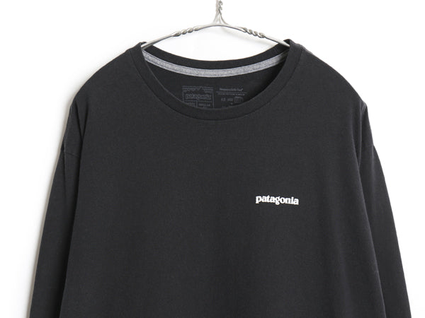 パタゴニア 両面 プリント 長袖Tシャツ メンズ XXL / 21年製 アウトドア ロンT ロングスリーブ バックプリント 大きいサイズ カットソー 黒