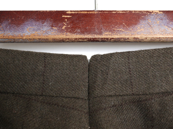 80s ポロ ラルフローレン ウール スラックス パンツ メンズ 実寸 32 31 古着 ヴィンテージ チェック ツータック ストレート TALON カーキ