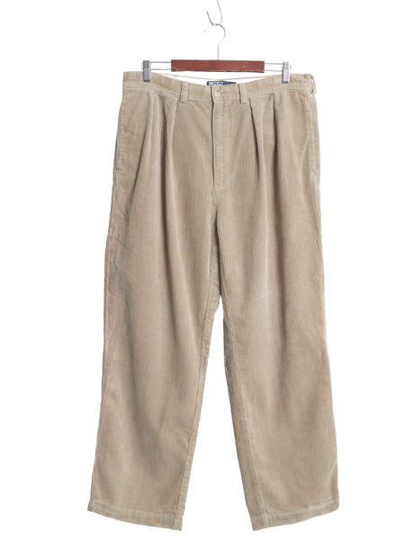 90s ポロ ラルフローレン 太畝 コーデュロイ パンツ メンズ 36 30 古着 ANDREW PANT オールド スラックス ストレート ツータック ボトムス 
