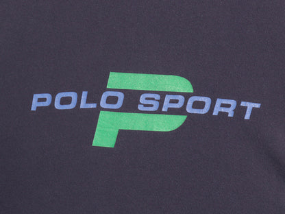 90s ポロスポーツ ラルフローレン 長袖 Tシャツ メンズ L / オールド ポロ ロンT ロゴ プリント コットン カットソー ロングスリーブ 紺