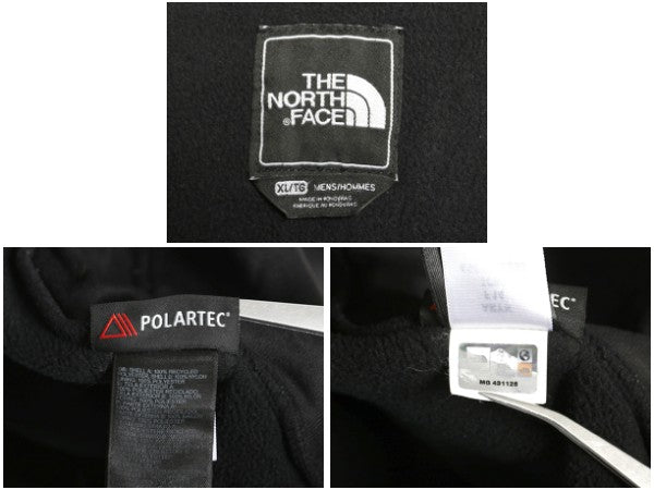 ノースフェイス デナリ ジャケット メンズ XL / アウトドア フリース ナイロン ブルゾン ハイネック フルジップ アウター 大きいサイズ 黒