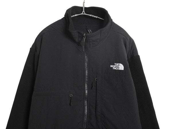 ノースフェイス デナリ ジャケット メンズ XL / アウトドア フリース ナイロン ブルゾン ハイネック フルジップ アウター 大きいサイズ 黒