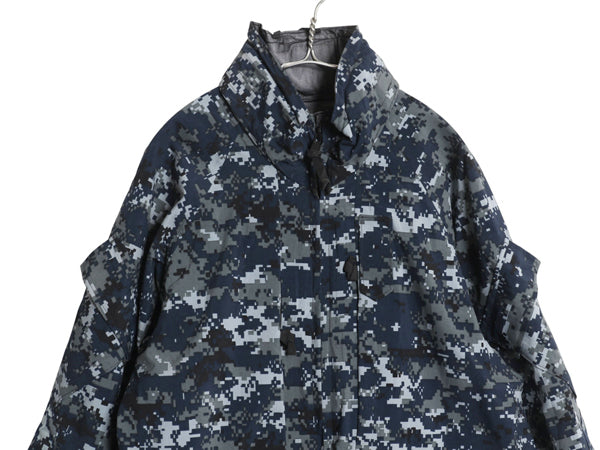 ほぼ デッドストック 米軍実物 USN ネイビー デジタルカモ TYPE1 迷彩 ゴアテックス ジャケット MEDIUM REGULAR ミリタリー 軍物 NAVY NWU 