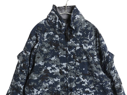 ほぼ デッドストック 米軍実物 USN ネイビー デジタルカモ TYPE1 迷彩 ゴアテックス ジャケット MEDIUM REGULAR ミリタリー 軍物 NAVY NWU 
