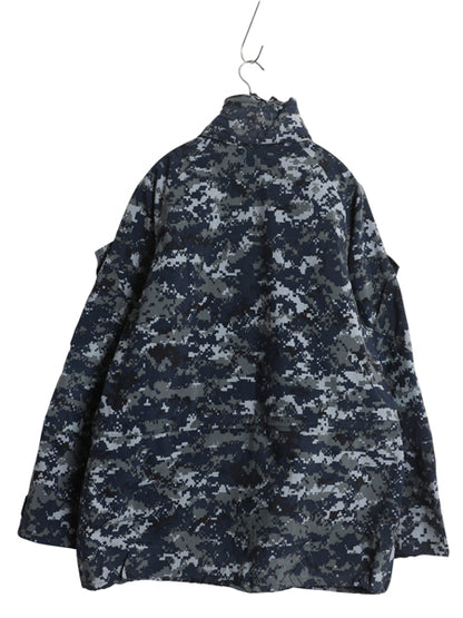 ほぼ デッドストック 米軍実物 USN ネイビー デジタルカモ TYPE1 迷彩 ゴアテックス ジャケット MEDIUM REGULAR ミリタリー 軍物 NAVY NWU 