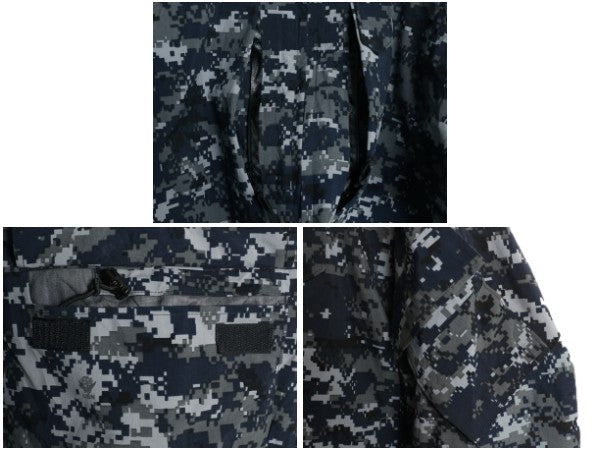 ほぼ デッドストック 米軍実物 USN ネイビー デジタルカモ TYPE1 迷彩 ゴアテックス ジャケット MEDIUM REGULAR ミリタリー 軍物 NAVY NWU 