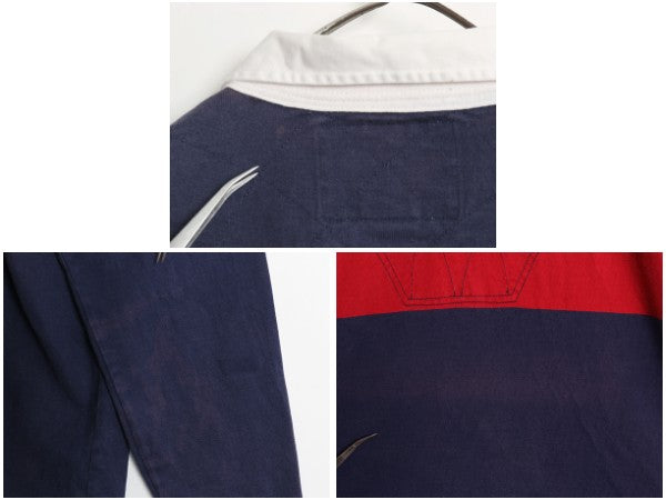 ラグビー ラルフローレン 長袖 ラガーシャツ メンズ XXL ポロ 長袖シャツ ポロシャツ カットソー ボックス ボーダー ツートン 大きいサイズ