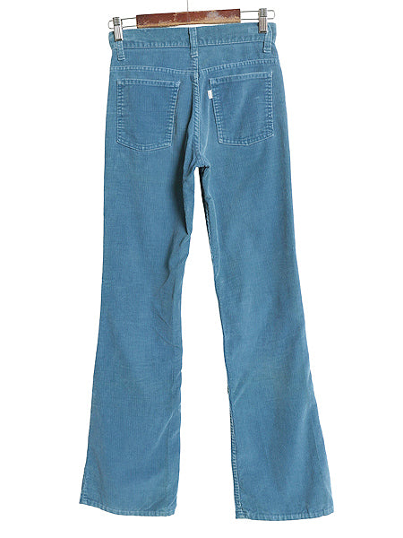 70s USA製 リーバイス 746 コーデュロイ パンツ レディース 27 32 / ヴィンテージ ブーツカット スリム フレア ベルボトム 細畝 42 TALON 