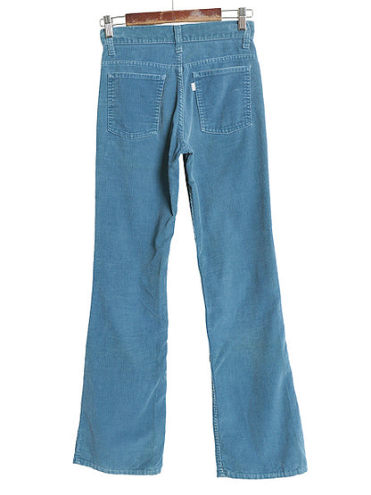 70s USA製 リーバイス 746 コーデュロイ パンツ レディース 27 32 / ヴィンテージ ブーツカット スリム フレア ベルボトム 細畝 42 TALON 