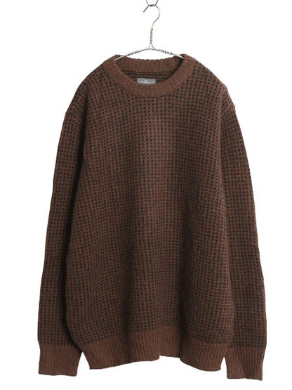 エルエルビーン シグネチャー バースアイ ニット セーター メンズ XL / アウトドア ウール ノルディック 総柄 ツートン 大きいサイズ 茶 黒