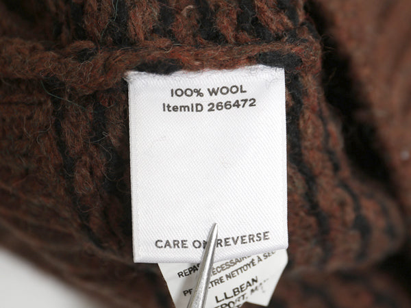 エルエルビーン シグネチャー バースアイ ニット セーター メンズ XL / アウトドア ウール ノルディック 総柄 ツートン 大きいサイズ 茶 黒