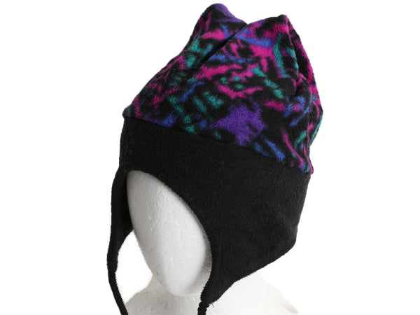 80s エルエルビーン 耳当て付き フリース キャップ メンズ レディース 古着 ヴィンテージ ノルディック 防寒 マルチカラー アウトドア 帽子