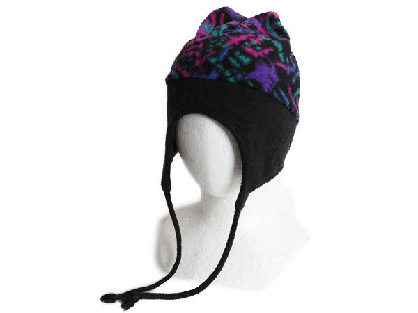 80s エルエルビーン 耳当て付き フリース キャップ メンズ レディース 古着 ヴィンテージ ノルディック 防寒 マルチカラー アウトドア 帽子