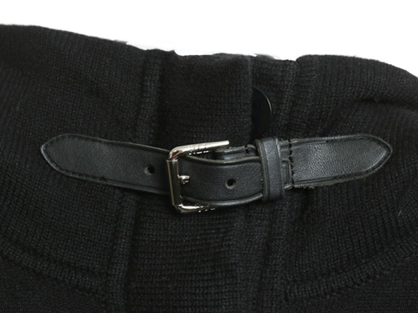 00s ラルフローレン ニット カーディガン レディース M / オールド ウール カシミヤ ハイネック 無地 前開き セーター ジャケット ブラック