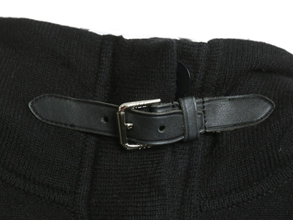 00s ラルフローレン ニット カーディガン レディース M / オールド ウール カシミヤ ハイネック 無地 前開き セーター ジャケット ブラック