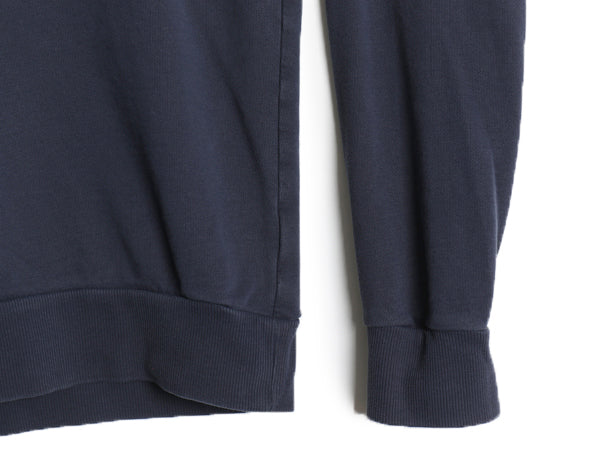 パタゴニア 前V クルーネック スウェット メンズ S 22年製 白タグ アウトドア トレーナー 長袖 Tシャツ ロンT 裏起毛なし 薄手 ゆったり 紺