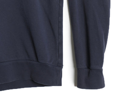 パタゴニア 前V クルーネック スウェット メンズ S 22年製 白タグ アウトドア トレーナー 長袖 Tシャツ ロンT 裏起毛なし 薄手 ゆったり 紺
