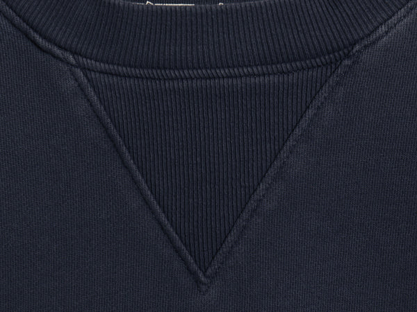 パタゴニア 前V クルーネック スウェット メンズ S 22年製 白タグ アウトドア トレーナー 長袖 Tシャツ ロンT 裏起毛なし 薄手 ゆったり 紺