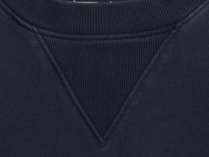 パタゴニア 前V クルーネック スウェット メンズ S 22年製 白タグ アウトドア トレーナー 長袖 Tシャツ ロンT 裏起毛なし 薄手 ゆったり 紺