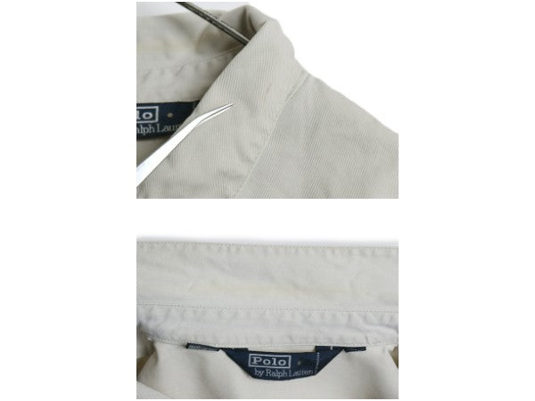 90s ポロ ラルフローレン スイングトップ ジャケット メンズ XL 古着 オールド コットン ブルゾン フルジップ  ワンポイント 大きいサイズ