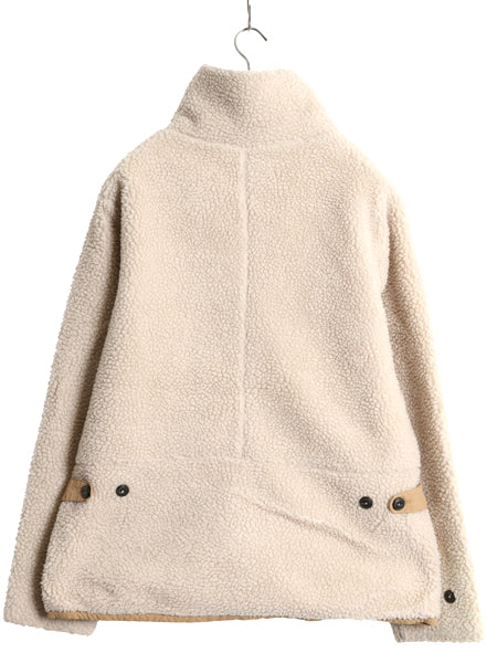 パタゴニア ディバイデッド スカイ ジャケット レディース L / 19年製 パイル フリース ボア アウトドア フルジップ ブルゾン ナチュラル