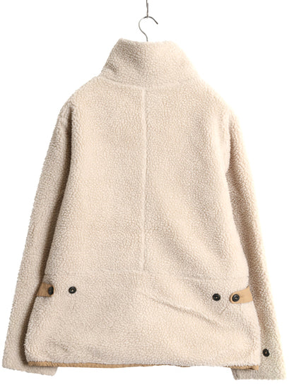 パタゴニア ディバイデッド スカイ ジャケット レディース L / 19年製 パイル フリース ボア アウトドア フルジップ ブルゾン ナチュラル