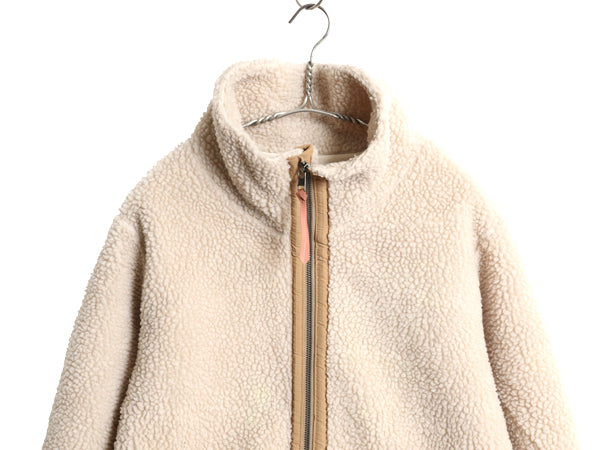 パタゴニア ディバイデッド スカイ ジャケット レディース L / 19年製 パイル フリース ボア アウトドア フルジップ ブルゾン ナチュラル