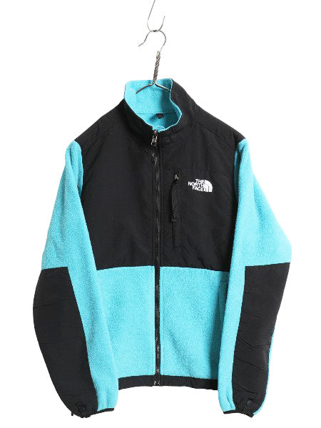 ノースフェイス デナリ ジャケット レディース S アウトドア フリース ナイロン フルジップ ブルゾン ハイネック アウター ツートン 黒 青