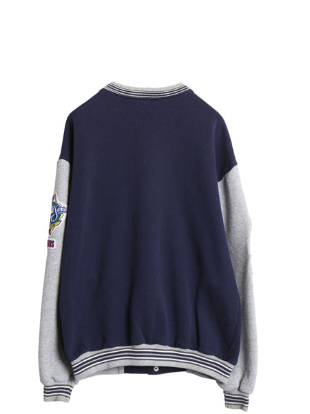 90s USA製 ヤンキース スウェット スタジャン メンズ L / オールド MLB オフィシャル マジェスティック トレーナー ジャケット ジャンパー